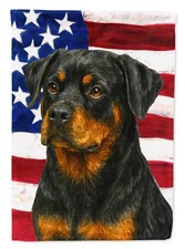 Rottweiler American Flag