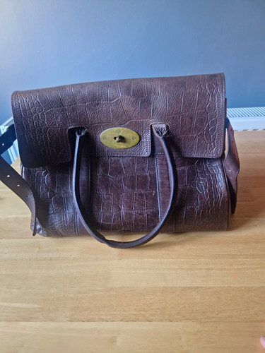 Mulberry brown croc embossed - mulberry, croc-embossed