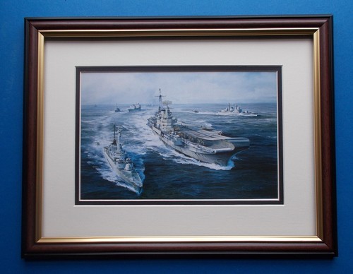 Framed shipping print south - print,