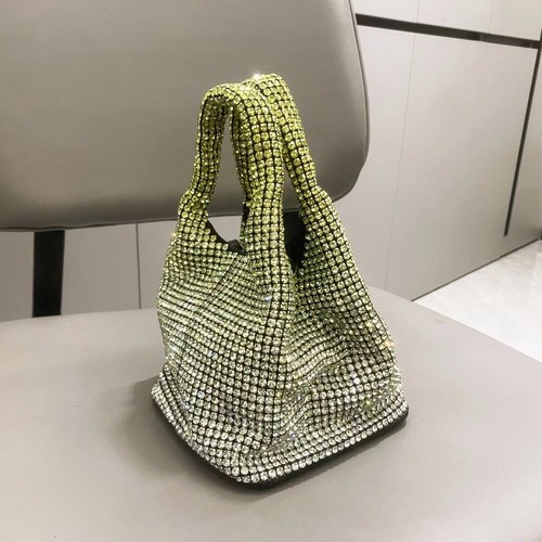 Women rhinestone clutch - rhinestone, soft