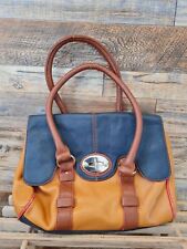 Jane Shilton Women's Stylish Handbag Blue And Tan 