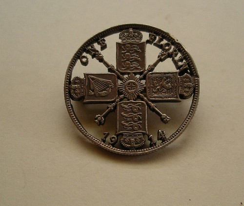 Ww1 trench art one florin - trench,