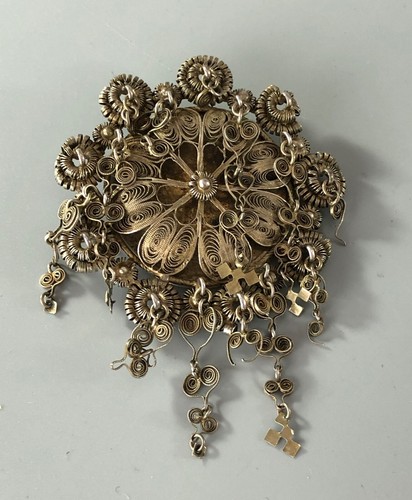Antique swedish silver solji - silver,