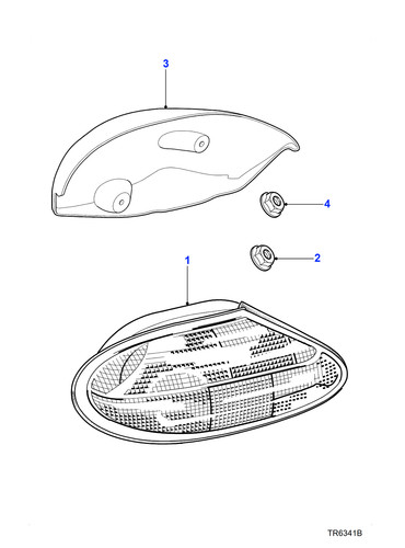 Jaguar tail lamp - jaguar, cover