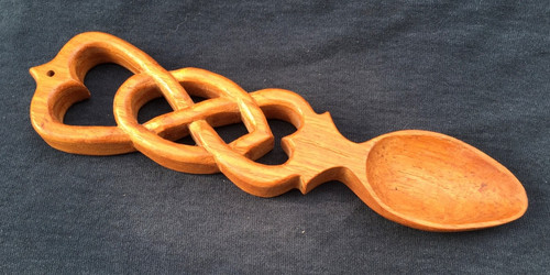 Hand carved signed welsh - hand,
