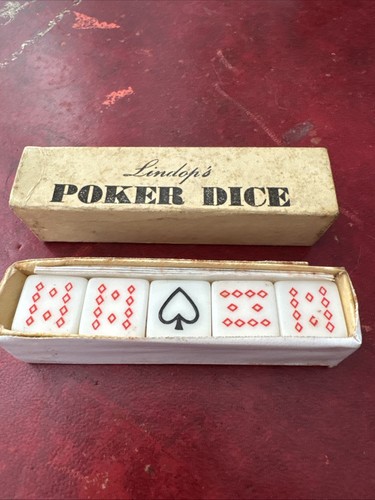 Lindop vintage poker dice - poker,