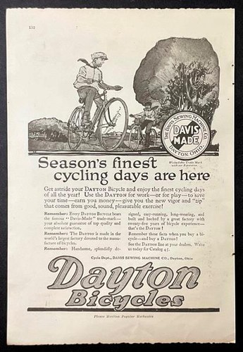 Dayton bicycles 1919 print - dayton,