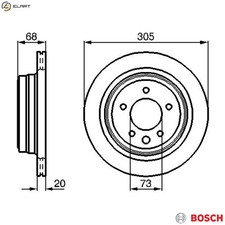 2x BRAKE DISC 0 986 478 660