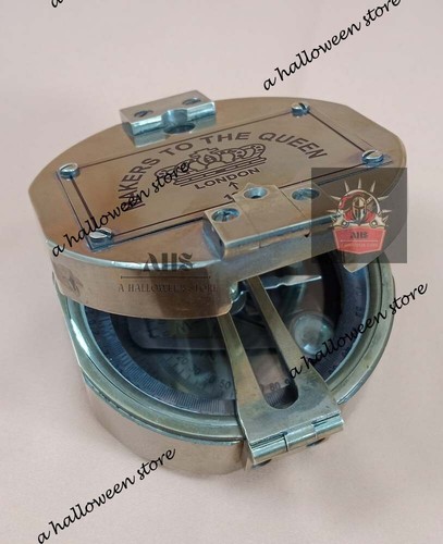 Antique brass brunton compass - brass,