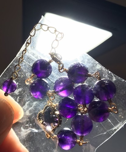 Vintage style natural amethyst - vintage,