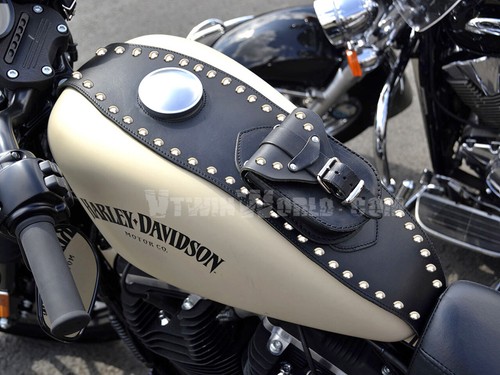 Real leather tank pad - pad, panel