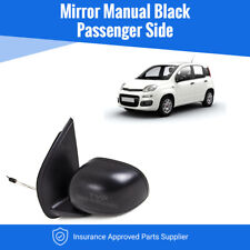 Fits Fiat Panda 2012- Door Wing Mirror Manual Black Passenger Side