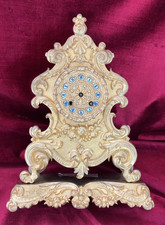 Small Antique French Gilt Bronze Mantle Clock