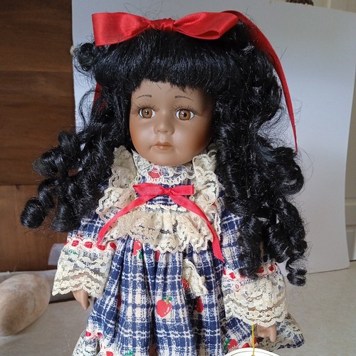 Vintage porcelain doll - vintage,