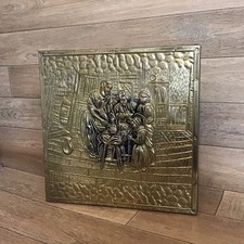 Vintage brass embossed wall - vintage,