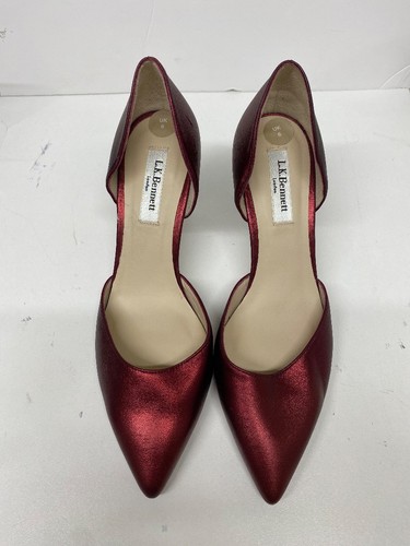Women dark red high - red, heels