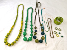 Job Lot Green Beaded Costume