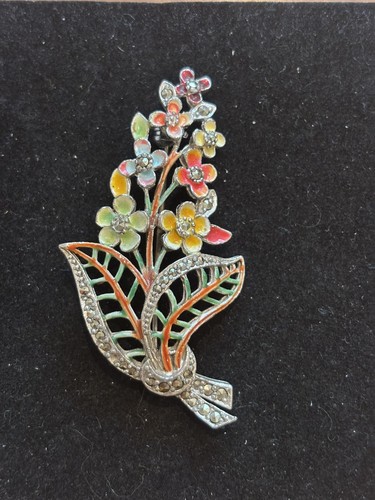 Vintage brooch flower bouquet - vintage,