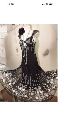 Vintage 20s flapper - flapper, dress