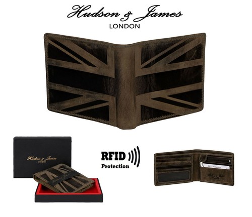 Mens leather wallet rfid - leather,