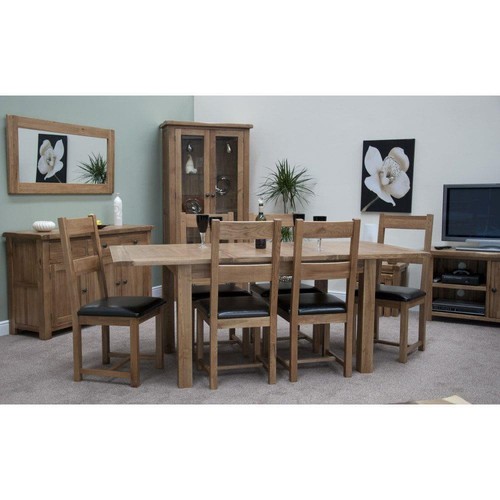 Solid oak extending dining - extending,