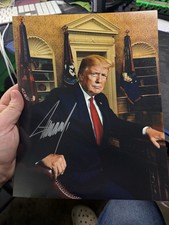 Signed 8x10 inch PRESIDENT