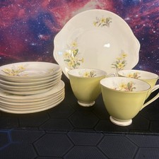 3 x Royal Albert Yellow
