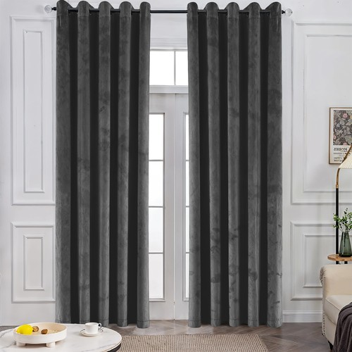 Luxury crushed velvet curtains - velvet,