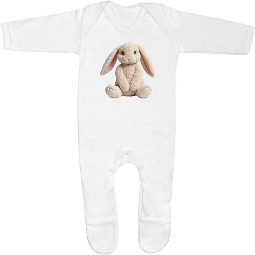 Plush rabbit baby romper - rabbit',