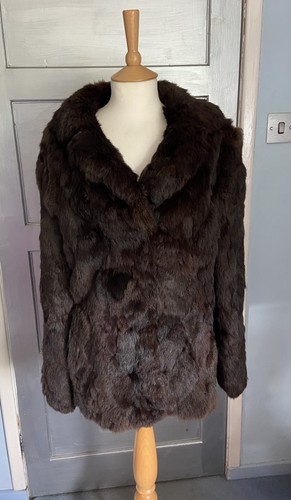 Vintage coney fur coat - vintage,