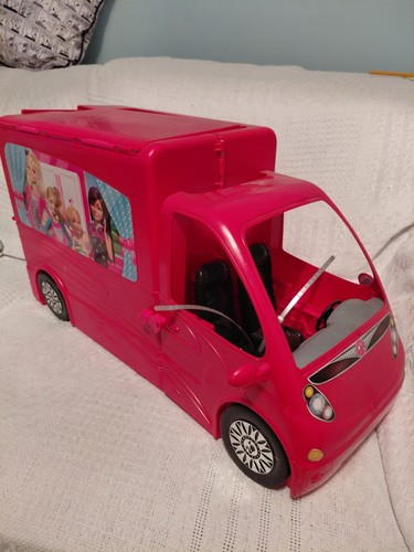 Barbie campervan playset - barbie, opens