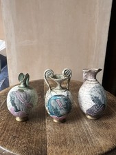 Set Of 3 Ancient Greek Vases