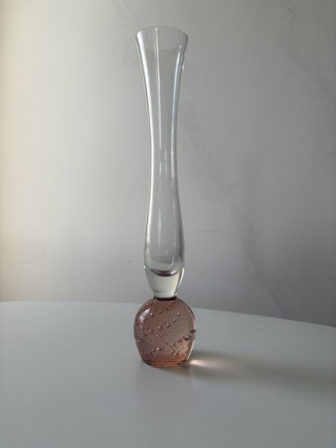 Vintage 1950s glass bud vase