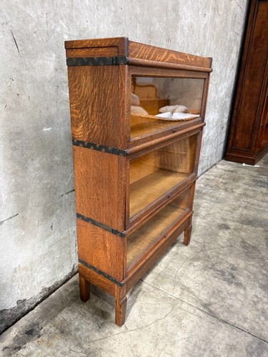 Antique barrister bookcase - barrister,