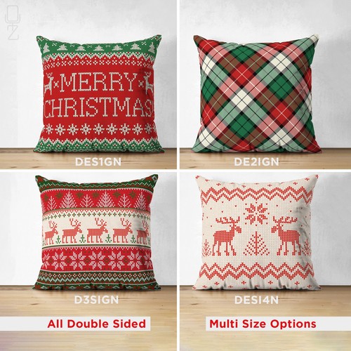 Merry christmas cushion covers - merry,