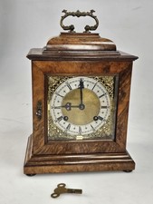 Walnut Miniature Mantel Clock