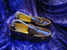 Mens Slip On Leather Brogues