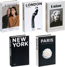 Set of 5 Decorative Fake Books