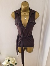 🤎 Cute Brown Tie up V Neck