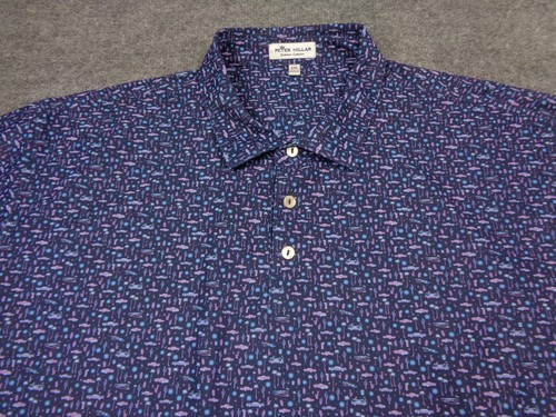 Peter millar shirt navy mens - shirt,