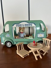 sylvanian families fish and chip van