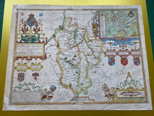 Speed Map of Bedford Shire circa 1676