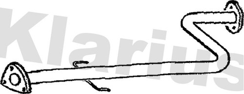 Exhaust pipe fits mg zr - exhaust,