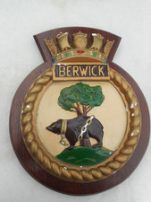 H.M.S. BERWICK   NAVAL  WALL PLAQUE/CREST/SHIELD