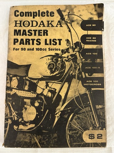 Hodaka master parts list for - master,