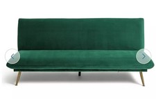 Habitat matteo velvet seater - habitat,