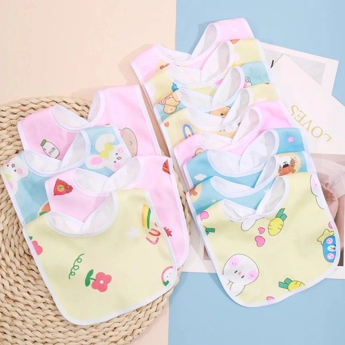 Baby bibs blue pink waterproof - baby,