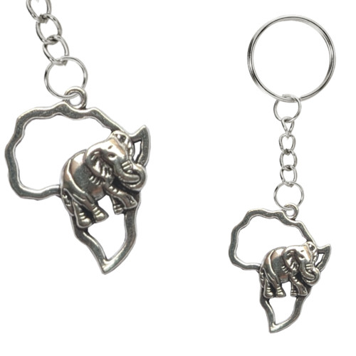 Africa elephant keyring safari - elephant,