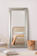 Extra Large Mirror Full Length Silver Antique Style Wall Wood Long 178cm X 87cm