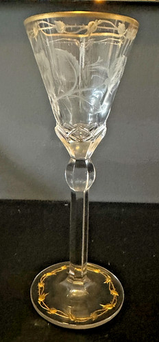 Antique cut engraved - cut, gilded